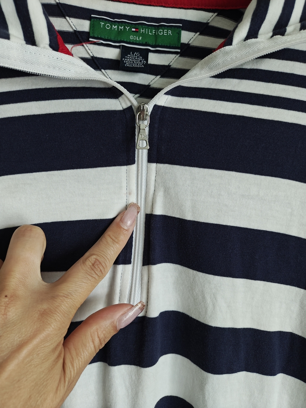 Tommy Hilfiger Y2K Golf Sweatshirt Size L As Is - Picture 4 of 10